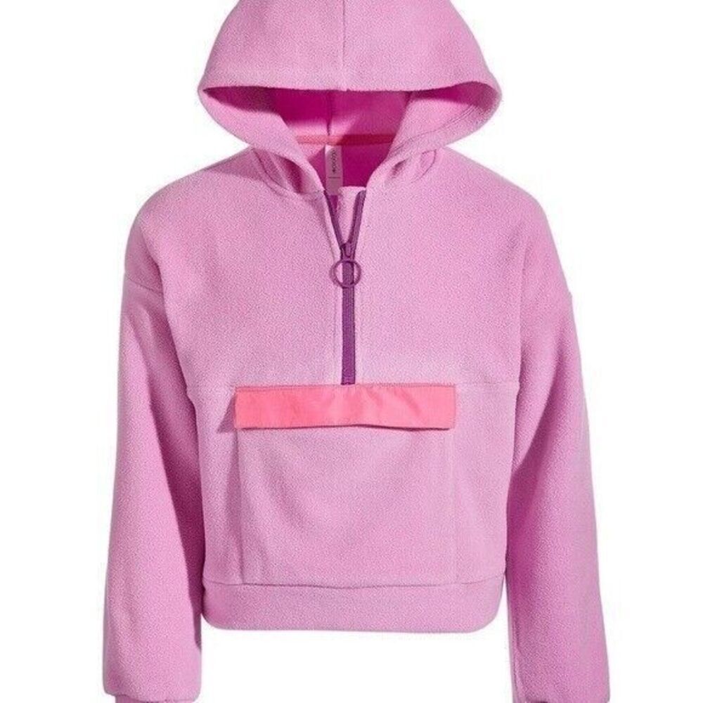 ID IDEOLOGY Big Girls Polar Fleece Hoodie size pink size 16, sweater, top